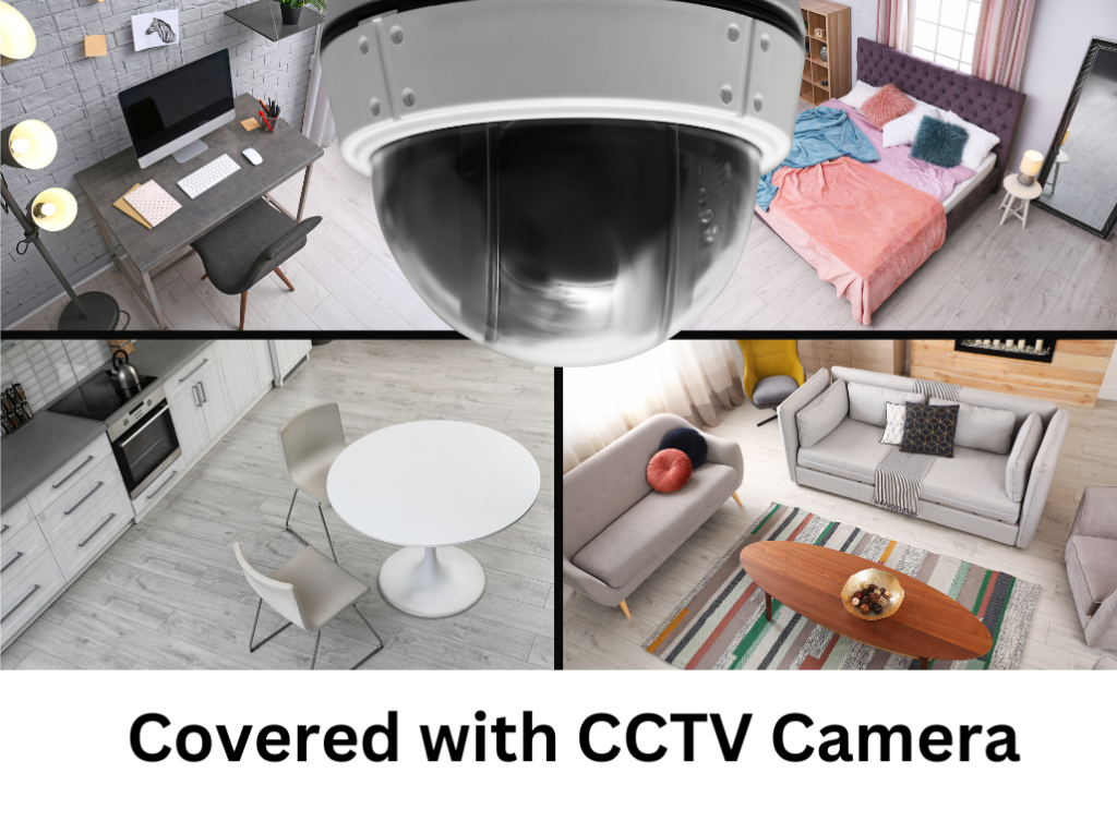 Covered Home with CCTV Camera